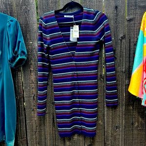 T Alexander Wang plunging sweater dress